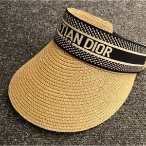 Imitation Christian Dior Straw Visor
